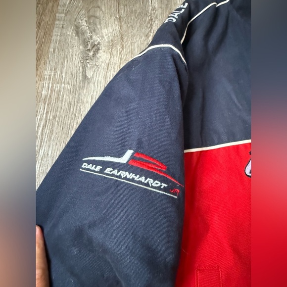 VTG Dale Earnhardt Jr #8 Jacket Budweiser Nascar Winners Circle Red Size M L - Picture 6 of 16